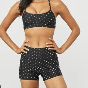 All Airlift yoga polka dot bra and shorts